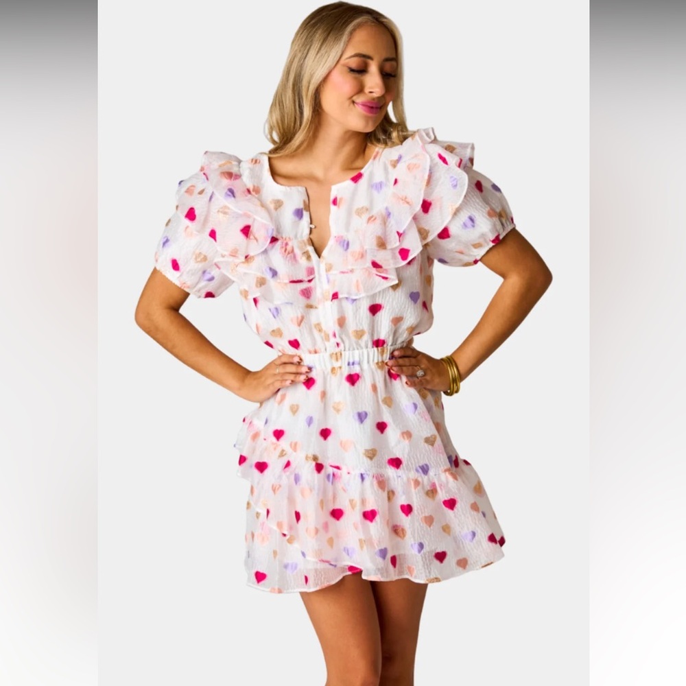 Buddy love NORMA RUFFLE SHORT DRESS - KISSING BOOTH
